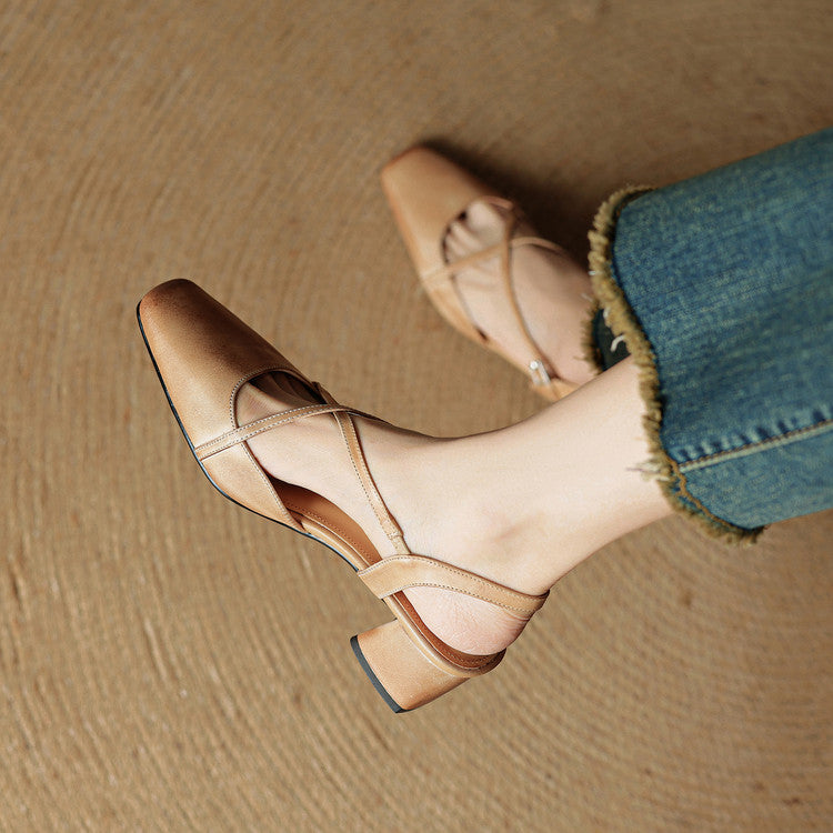 Élodianne – Leren Blockheel Pumps