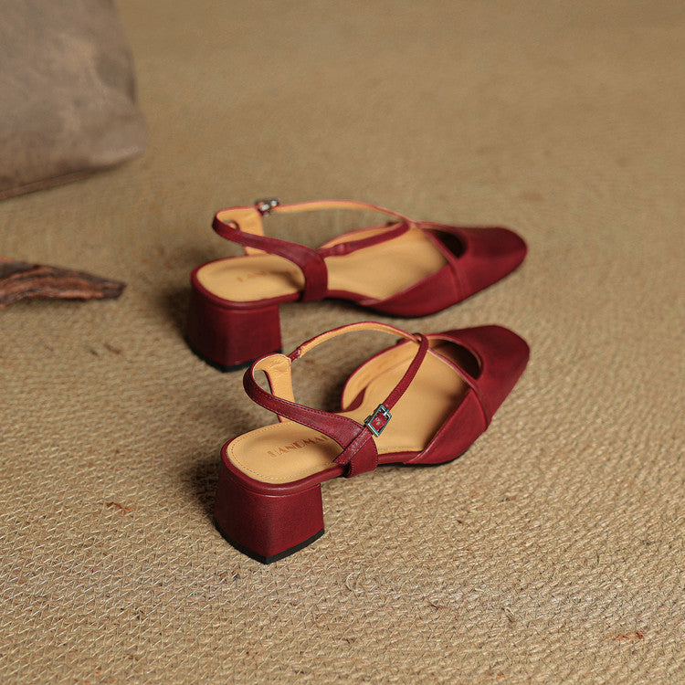 Élodianne – Leren Blockheel Pumps