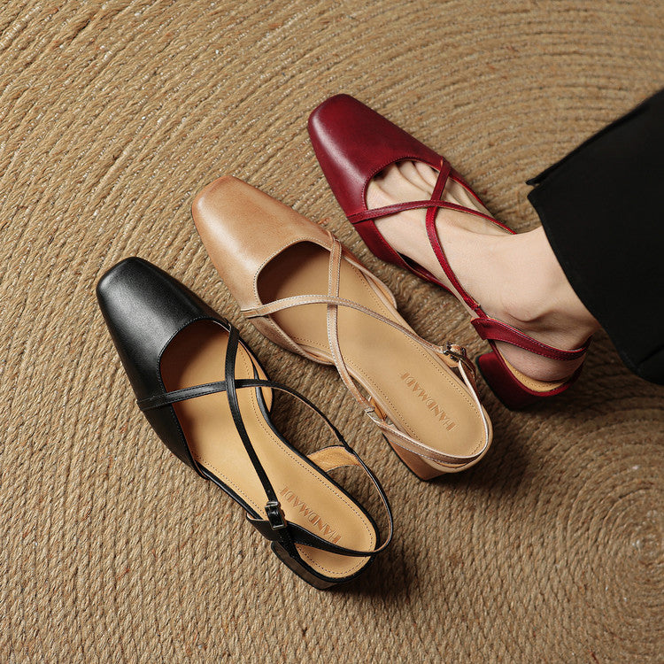 Élodianne – Leren Blockheel Pumps