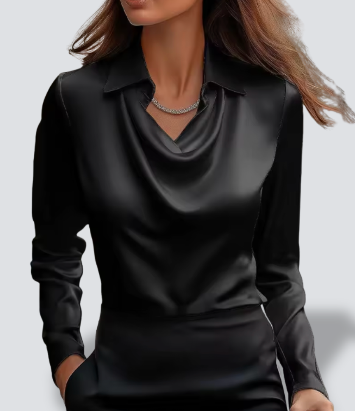 Aurelia - Satijnen blouse