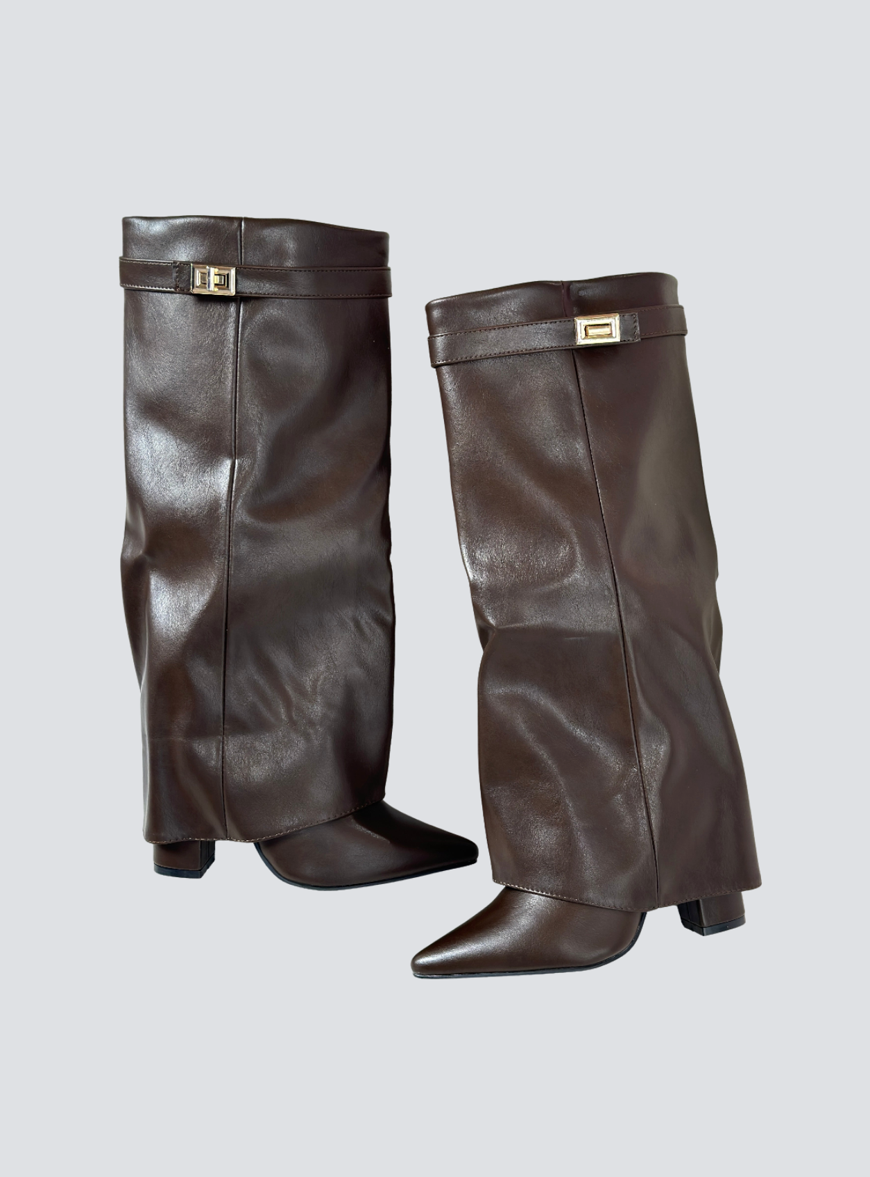 Celestine – Hoge PU-Leren Boots