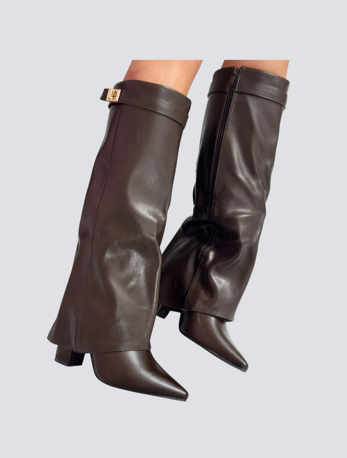 Celestine – Hoge PU-Leren Boots