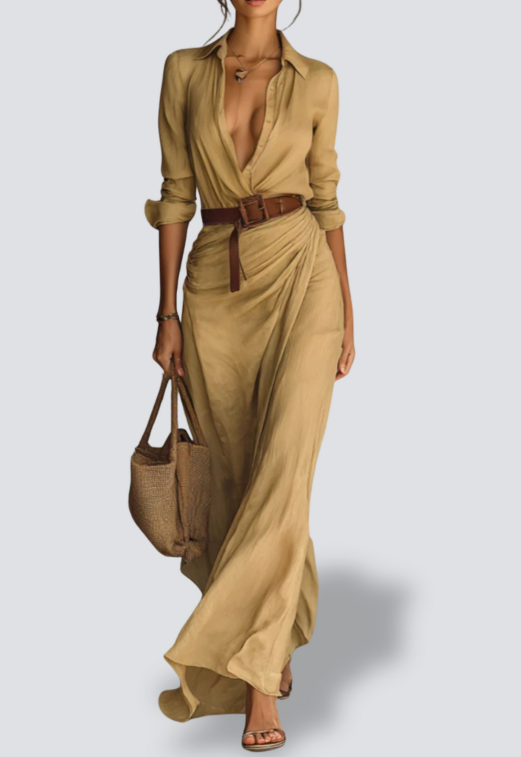 Isabella – Maxi-jurk met Taille-accent