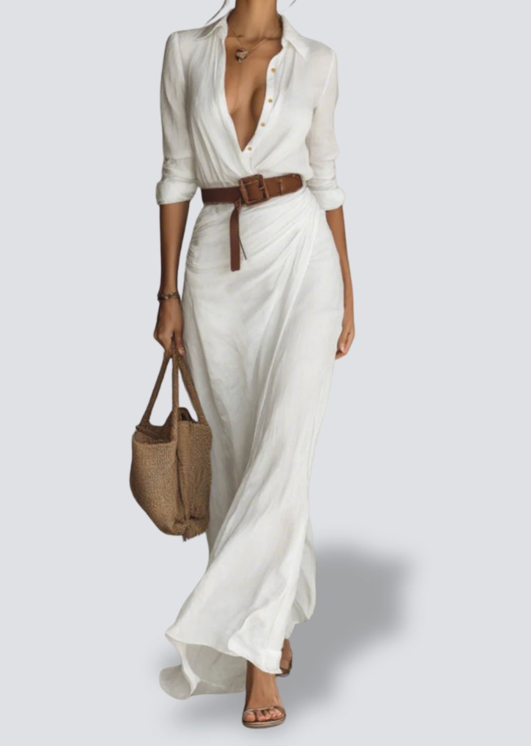 Isabella – Maxi-jurk met Taille-accent