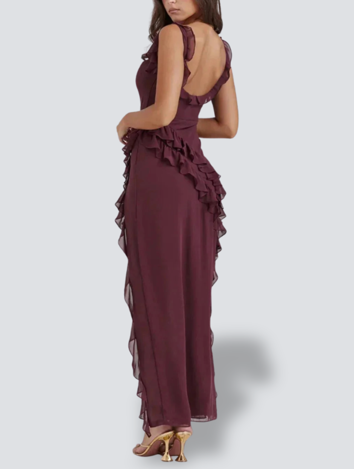 Leona - Elegante Maxi Jurk met Split