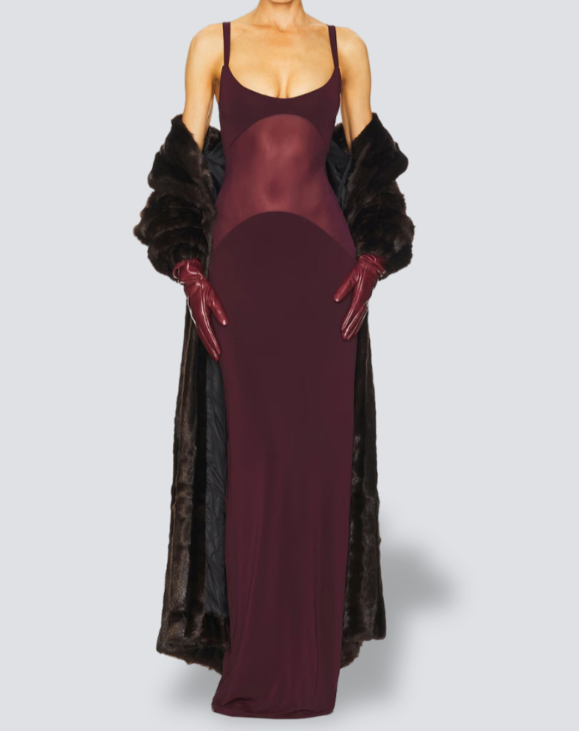 Amara – Transparante Curve Maxi-jurk