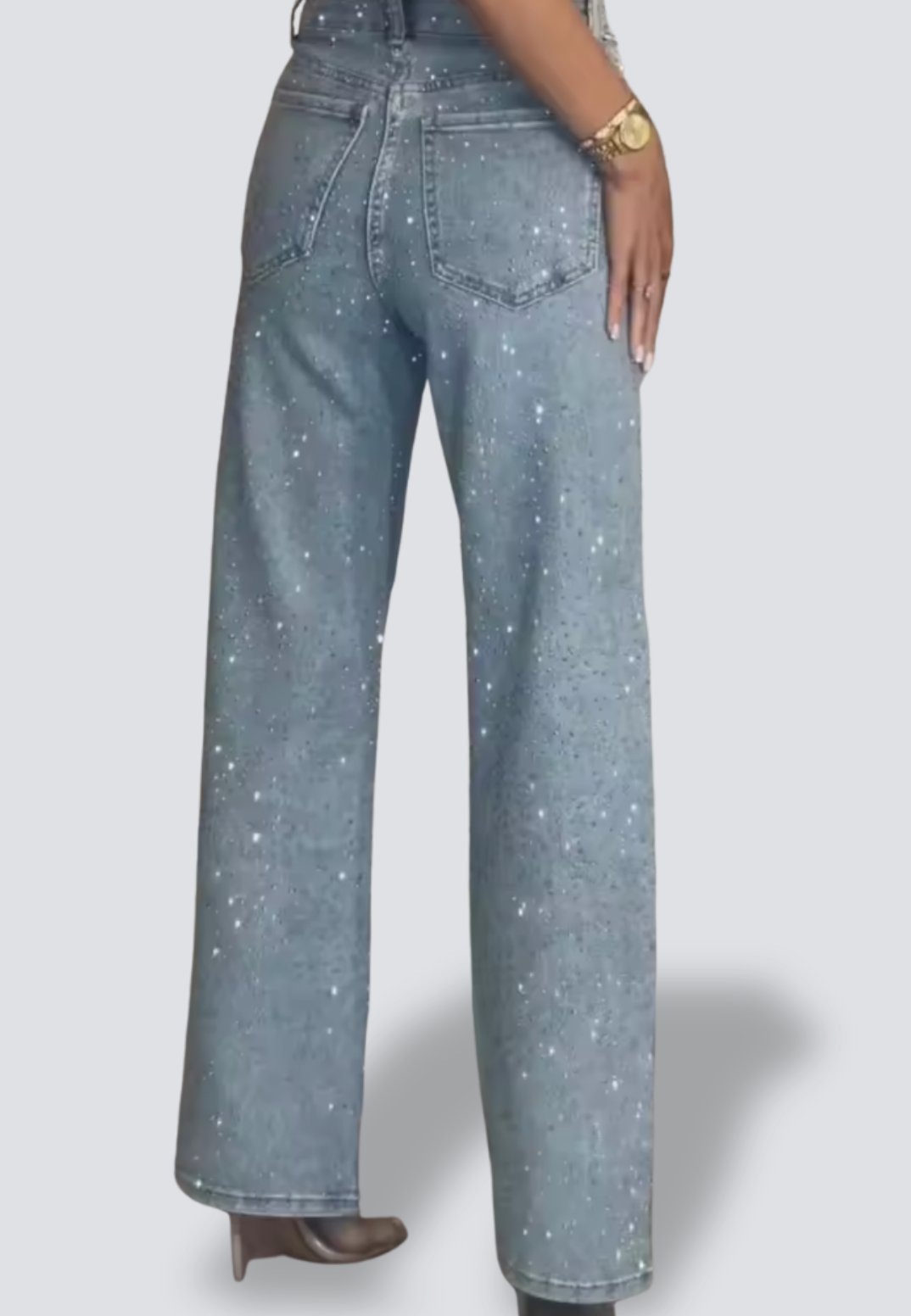 Stellara – Straight Jeans met Strass-accenten