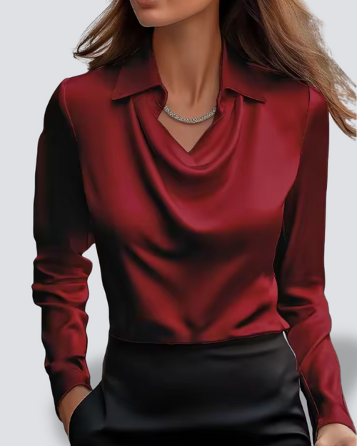 Aurelia - Satijnen blouse
