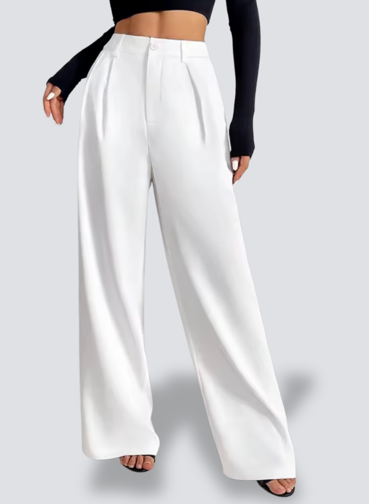 Lianne – Pantalon met Elegante Knopen