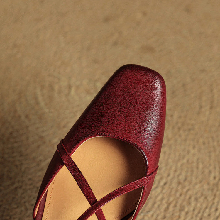 Élodianne – Leren Blockheel Pumps